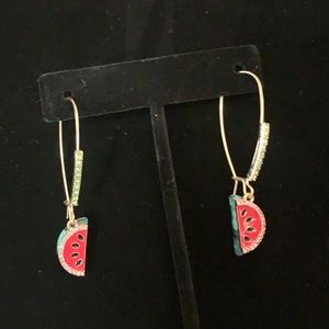 Betsey Johnson watermelon earrings NWT